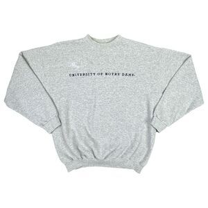 Vintage MV Sport University of Notre Dame Crew Neck Sweatshirt - Size Large